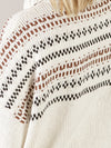 Cream Fair Isle Turtleneck Sweater