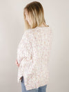 Cream Speckled Cable Knit Sweater