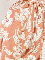 Mauve Large Floral Print Blouse