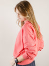 Coral French Terry Sweatshirt