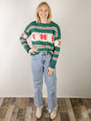 Green Christmas Snowflake Sweater
