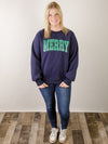 Navy Merry Sweatshirt