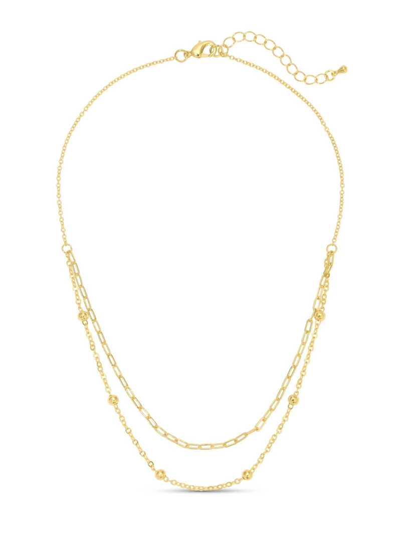 Double Appeal Gold Necklace