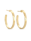 Flat Gold Hoops