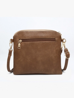 Tara Corduroy Black and Brown Crossbody