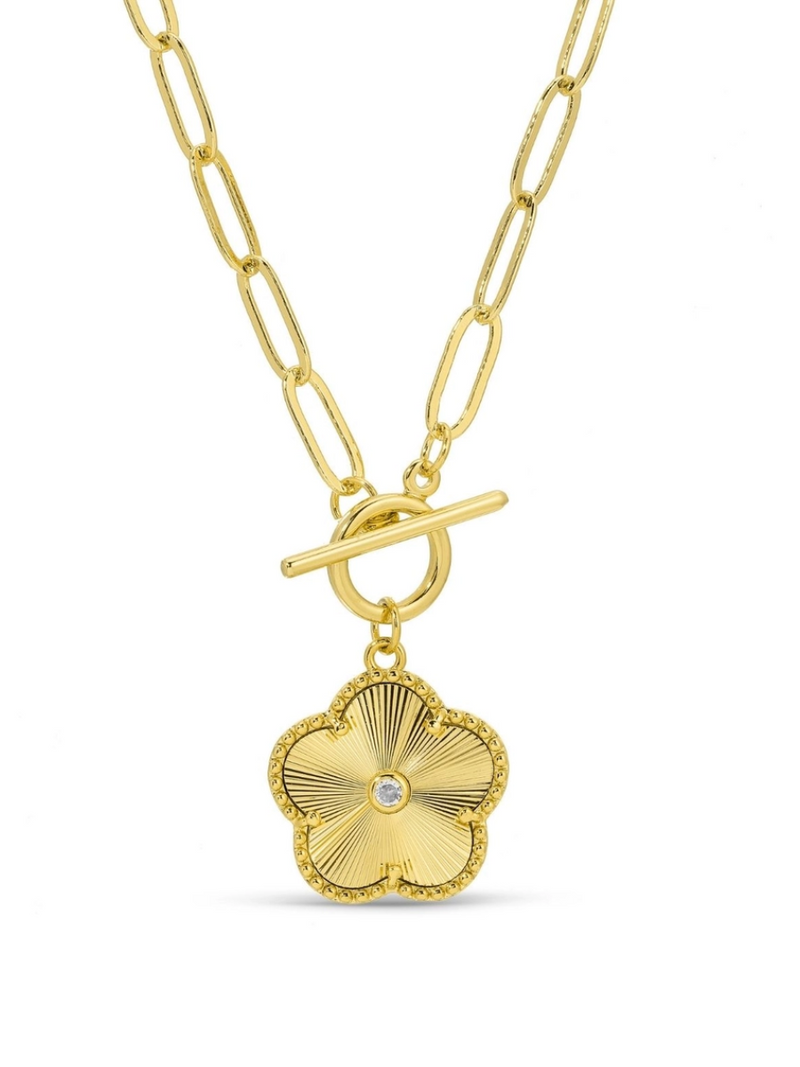 Flower Toggle Necklace