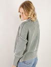 Jade Washed Ribbed Sweater