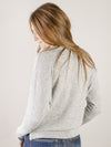 Heather Grey Mini Waffle Mock Neck Sweater