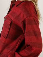 Burgundy Plaid Soft Shacket