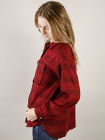 Burgundy Plaid Soft Shacket