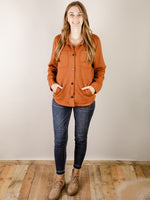 Light Brown Quilted Shacket
