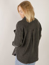 Charcoal Wash Fleece Shacket