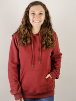 Burgundy Hooded Sweatshirt