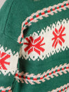 Green Christmas Snowflake Sweater