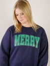 Navy Merry Sweatshirt