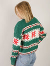 Green Christmas Snowflake Sweater