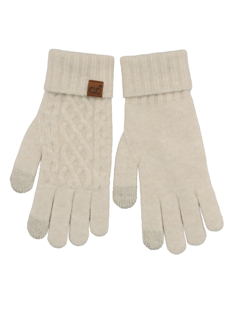 Cable Knit Gloves (Multiple Colors)