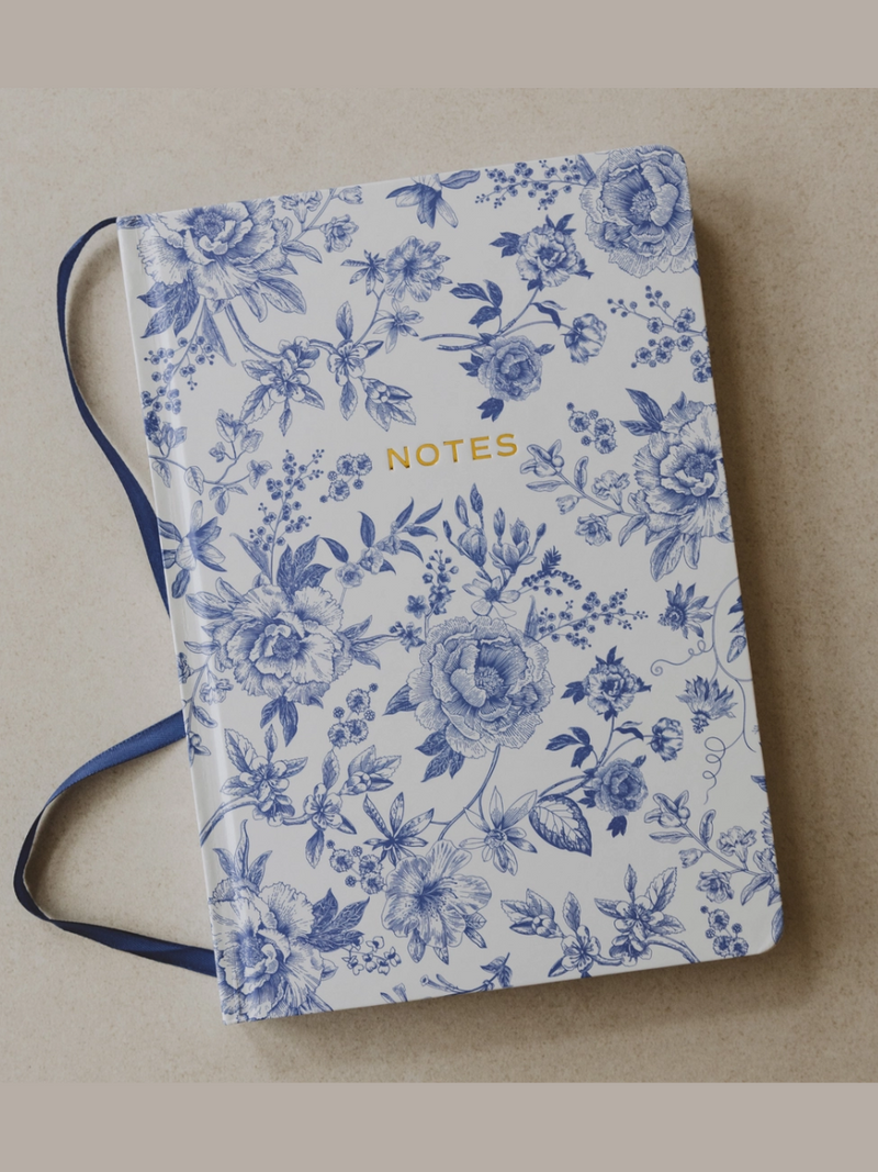 Blue Floral Journal