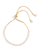 Pulley Tennis Bracelet Gold