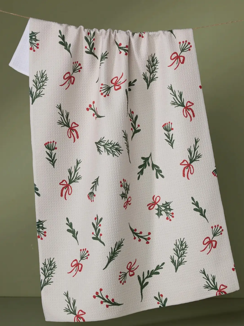 Geometry Holiday Tea Towel (Multiple Styles)