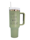 Eat Sleep Camp Handled Cup 40 oz