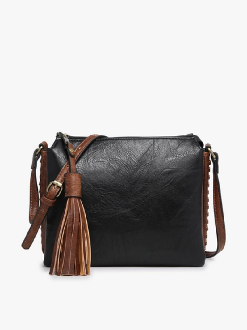 Sabrina Two Toned Black Crossbody