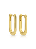 Oblong Gold Huggies