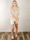 Taupe Drawstring Shorts