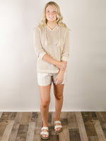 Taupe Drawstring Shorts