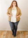 Curvy Mustard Ditsy Floral with Embroidered Top