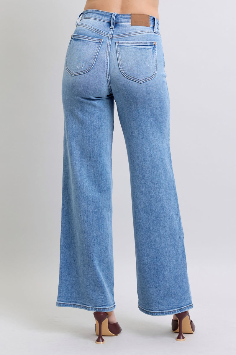 Judy Blue Wide Leg Jeans with Pockets