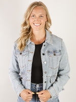 Denim Peplum Jacket