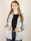Light Denim Chambray Button Up