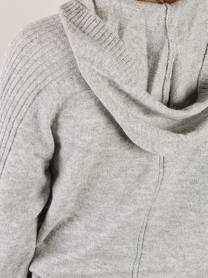 Heather Grey Hooded Sweater