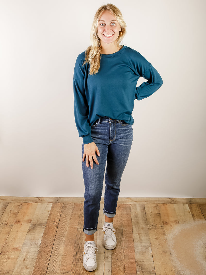 Teal Everyday French Terry Top
