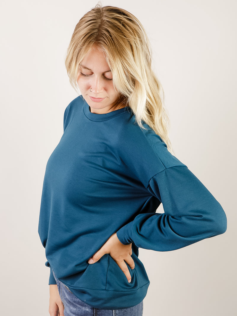 Teal Everyday French Terry Top