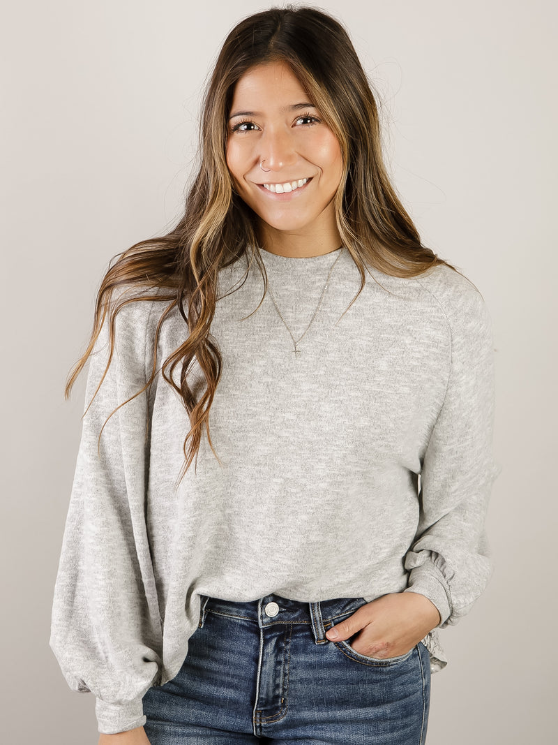 Grey Knit with Snake Print Back