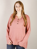 Oversized Hooded Solid Loose Fit Knit Top (Multiple Colors)