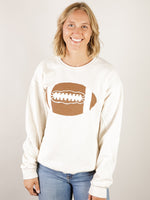 Cream Football Graphic Sweatshirt