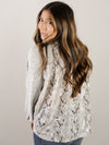 Grey Knit with Snake Print Back
