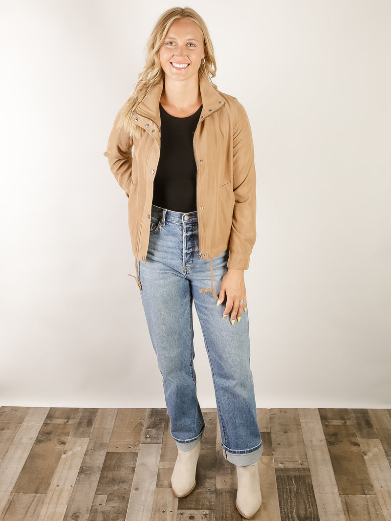 Camel Lightweight Utility Jacket