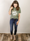 Olive Green Thanks and Giving Tee