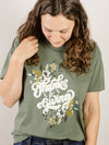 Olive Green Thanks and Giving Tee