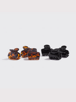 Kitsch Black and Tort Medium Claw Clip Set