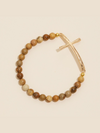 Cross Stone Beaded Bracelet