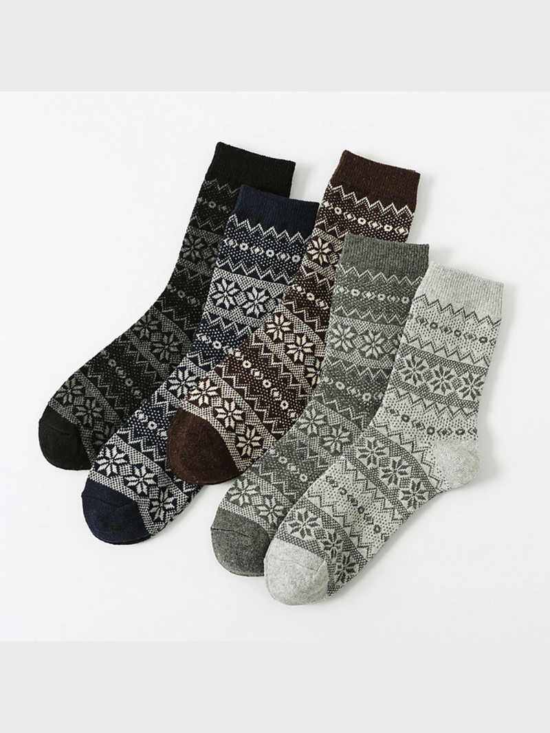 Neutral Diamond Print Socks (Multiple Colors)