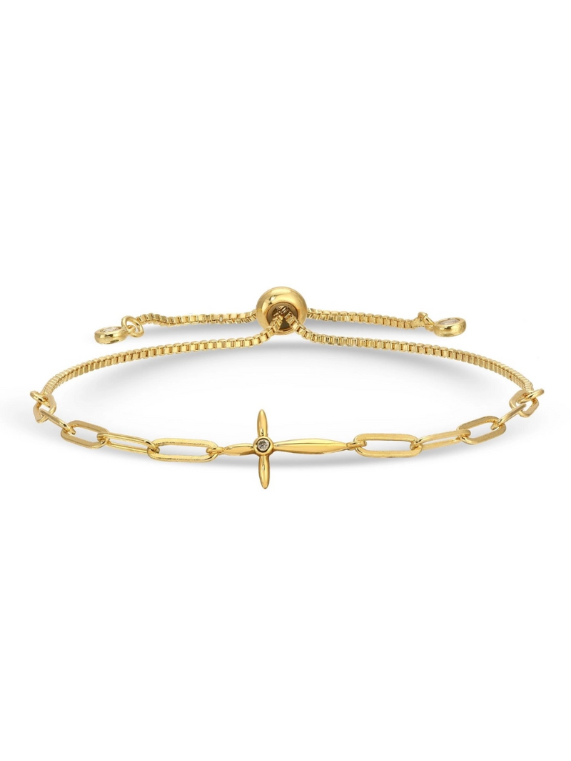 Delicate Cross Pulley Bracelet