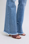 Judy Blue Raw Hem High Rise Bootcut Jeans (Online Exclusive)