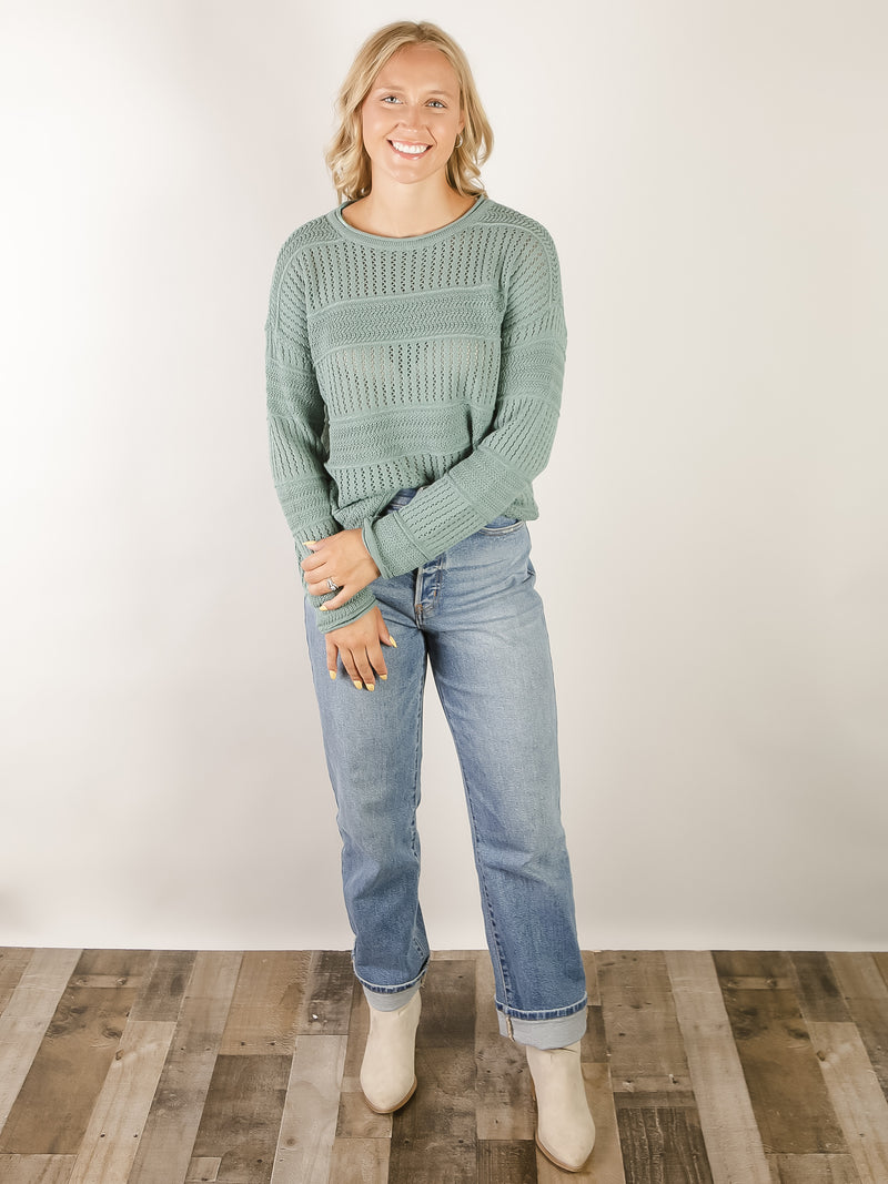 Jade Crochet Sweater