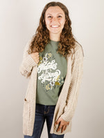 Olive Green Thanks and Giving Tee